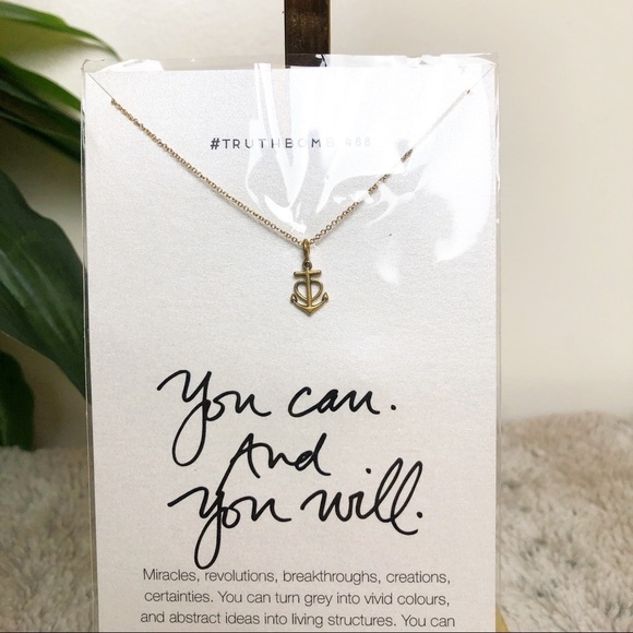 NWT Dogeared Danielle LaPorte Truthbombs - “You Can and You Will” Necklace - Picture 3 of 5